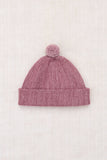 Misha & Puff Baby Garter Hat ~ Antique Rose