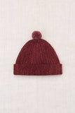 Misha & Puff Garter Hat ~ Madder Root