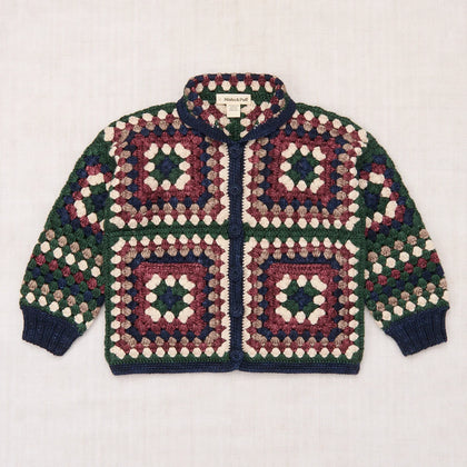 Misha & Puff Big Square Crochet Jacket ~ Ink