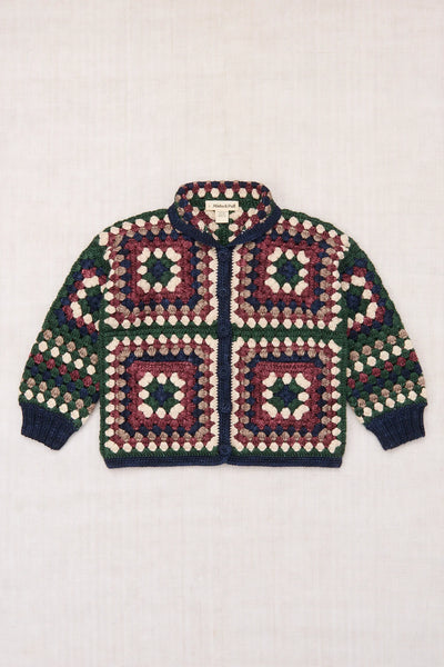 Misha & Puff Big Square Crochet Jacket ~ Ink