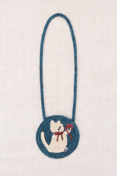 Misha & Puff Meadow Cat Circle Bag ~ Blue Smoke