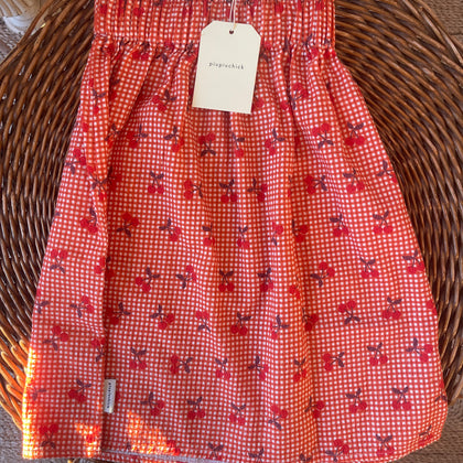 Piupiuchick Long Skirt ~ Red Check