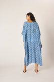 Natalie Martin Paulina Caftan ~ Fleur de Lis Bleu