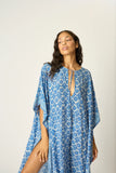 Natalie Martin Paulina Caftan ~ Fleur de Lis Bleu