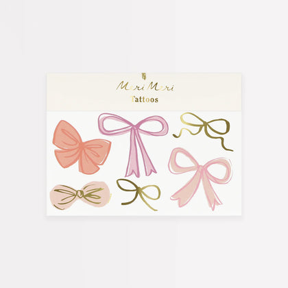 Meri Meri Pastel Bow Tattoos