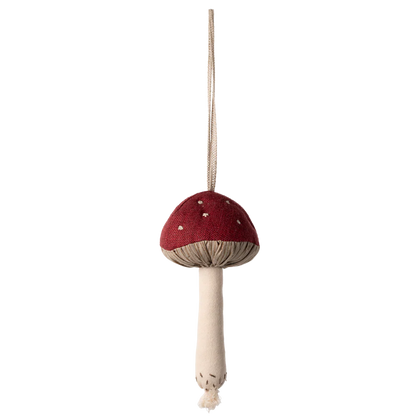 Fabric ornament, Mushroom - Red