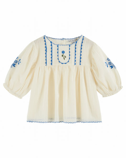 Emile at Ida Blouse Unie Brode