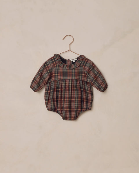 Noralee Adeline Romper ~ Winter Tartan
