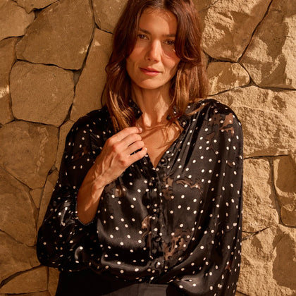 Natalie Martin Iris Top - Midnight Burnout