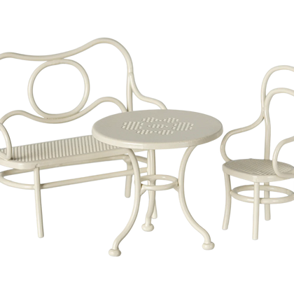 Maileg Cafe Set Mouse ~ Off White