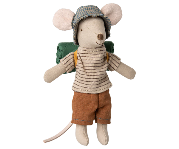 Maileg Big Brother Hiking Mouse ~ Thin Stripes