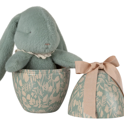 Maileg Plush Bunny in Easter Egg ~ Mint