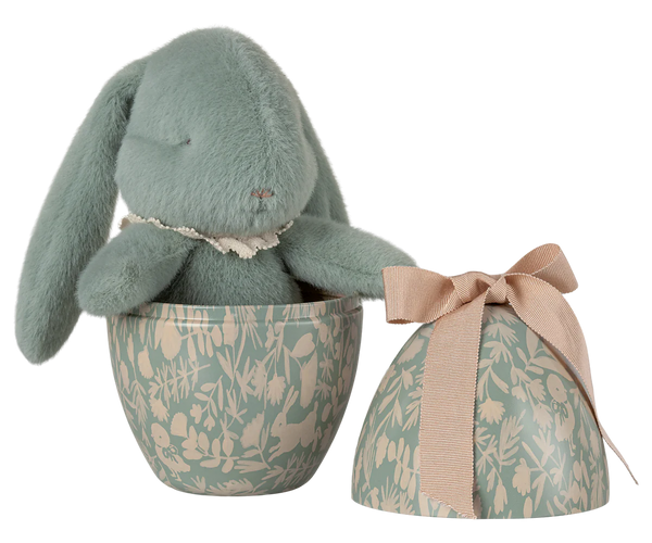 Maileg Plush Bunny in Easter Egg ~ Mint