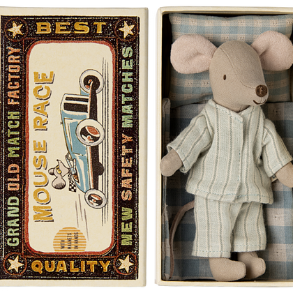 New Maileg Big Brother Mouse in Matchbox