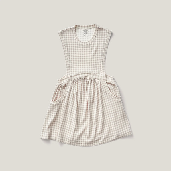 Soor Ploom Dunes Dress ~ Gingham Print, Cloud