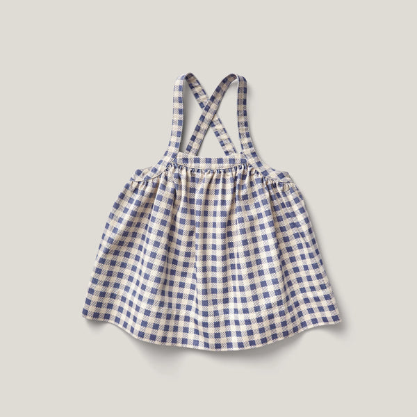 Soor Ploom Eloise Pinafore ~ Blueberry Gingham