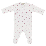 Bebe Organic Nala Wrap Onesie ~ Pink Cherry Rib