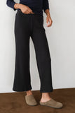 DONNI The Sweater Rib Kick Flare Pant - Jet