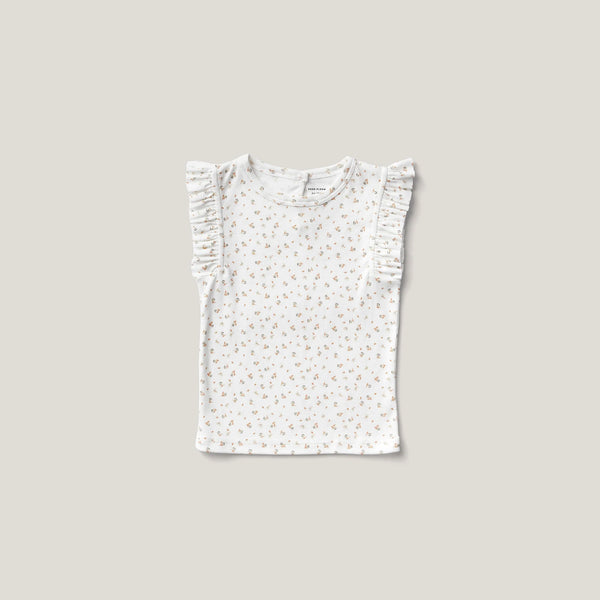 Soor Ploom Frill Tee ~ Fleur Print Sorbet