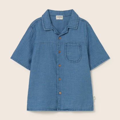 Cozmo Gale Denim Cotton Gauze Shirt