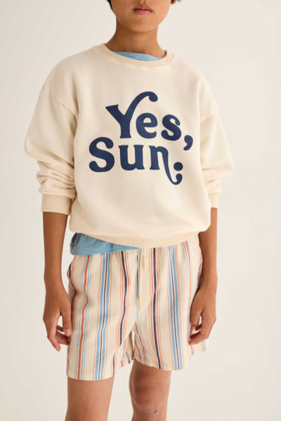 Cozmo Zion Striped Bermuda Shorts