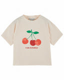 Emile at Ida Cherry Tshirt ~ Creme