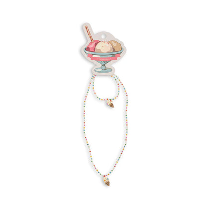 Konges Ice Cream Necklace and Bracelet