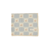 Bebe Organic Rocking Horse Blanket ~ Blue Horse Patchwork