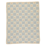 Bebe Organic Rocking Horse Blanket ~ Blue Horse Patchwork