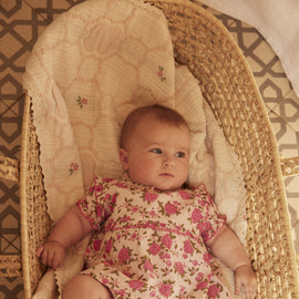 Bebe Organic Cleo Blanket ~ Vintage Wallpaper Floral