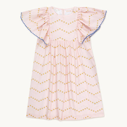 Tiny Cottons ZigZag Dress ~ Pastel Pink