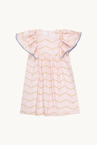 Tiny Cottons ZigZag Dress ~ Pastel Pink