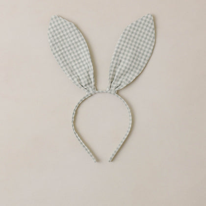 Noralee Bunny Headband ~ Eucalyptus Check