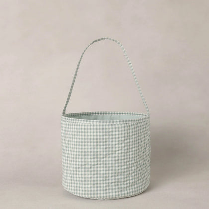 Noralee Easter Basket ~ Eucalyptus Check