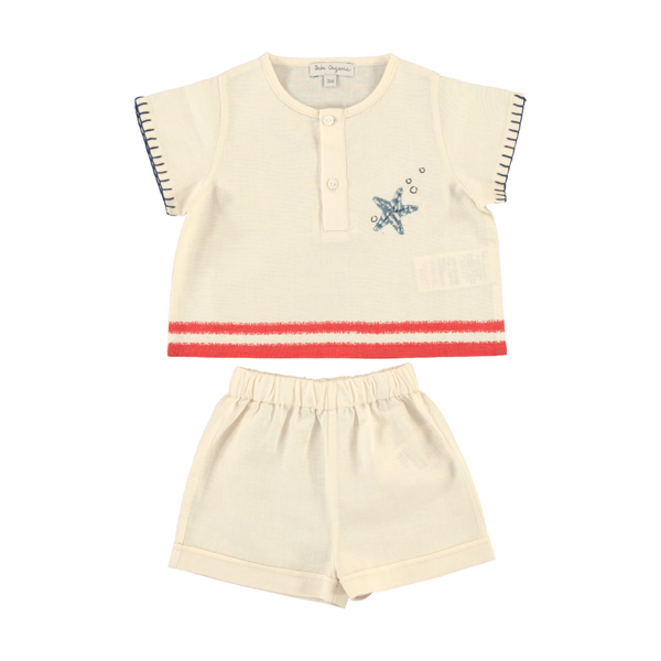 Bebe Organic Palmer Baby Set ~ Sea Side