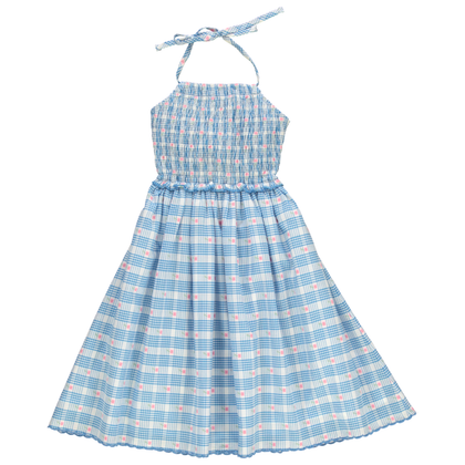 Bebe Organic Ida Dress ~ Signature Floral Check