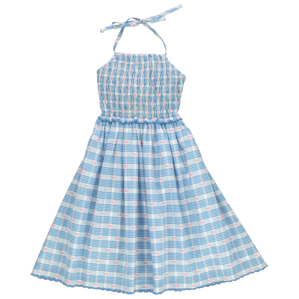 Bebe Organic Ida Dress ~ Signature Floral Check