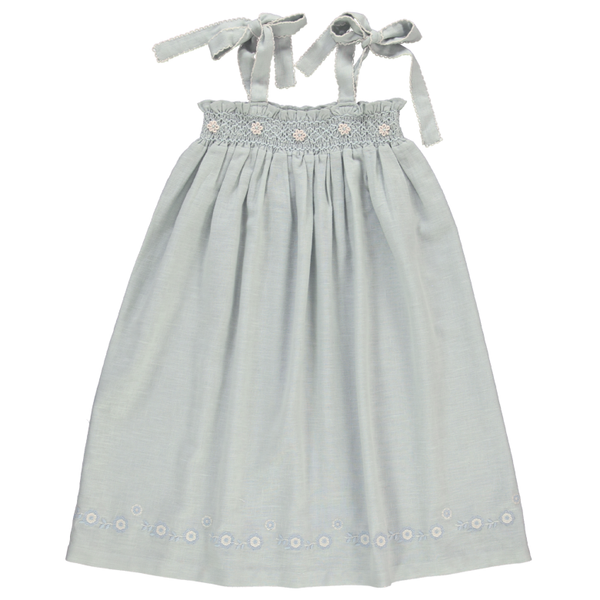 Bebe Organic Maya Dress ~ Cloud Blue