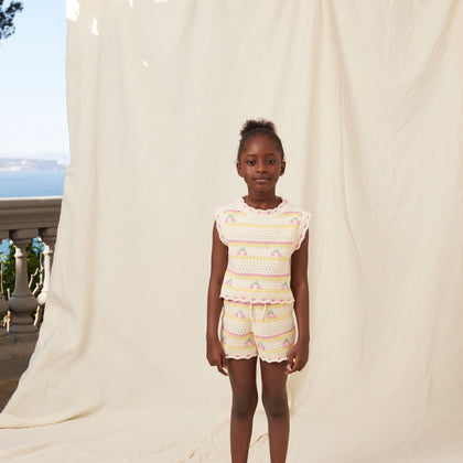 Bebe Organic Paloma Set ~ Cherry Stripes