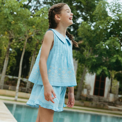 Lali Sofia Sleeveless Set in Airy Blue