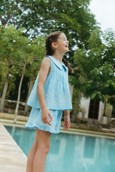 Lali Sofia Sleeveless Set in Airy Blue