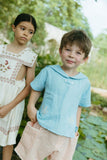 Lali Sailor Shirt in Airy Blue Linen