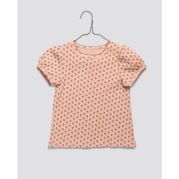 Little Cottons Pointelle T-shirt - Tulip Floral