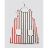 Little Cottons Hannah Dress ~ Raspberry Stripe