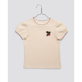 Little Cottons Pointelle T-shirt - Cherry Crochet
