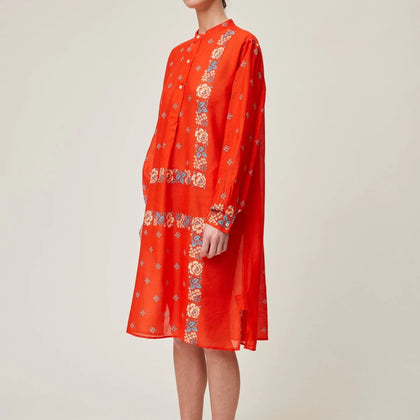 Moismont ~ Martine Dress Poppy Red