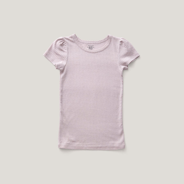 Soor Ploom Pouf Tee  ~ Seashell Pointelle