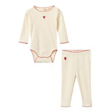 Floss Flora Pointelle Set ~ Strawberry