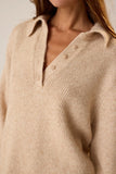 Natalie Martin Norah Polo Neck Sweater ~ Sand