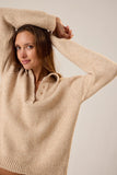 Natalie Martin Norah Polo Neck Sweater ~ Sand